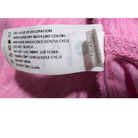 90 Degrees Shorts PLus Size XXXL 3X Pink Heather Pockets Elastic Waist Pull On - Picture 4 of 4